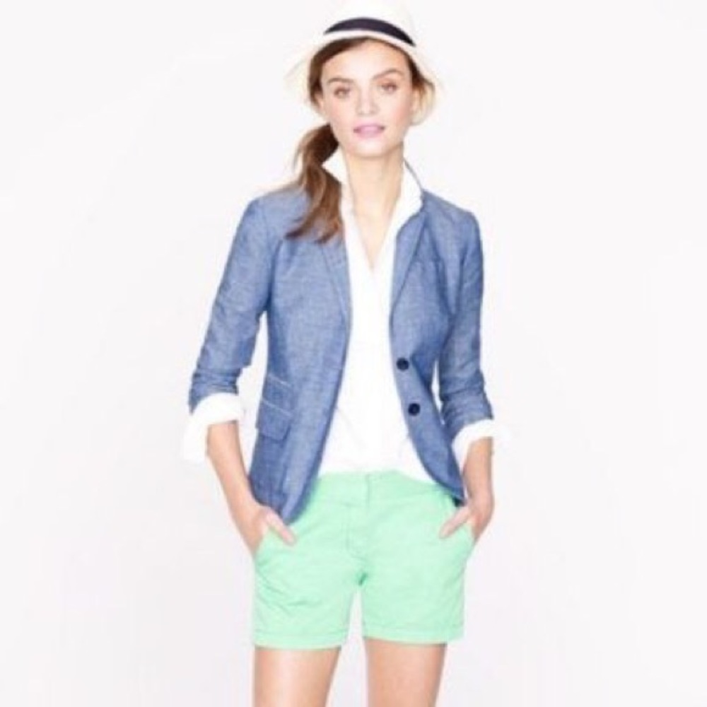 J.Crew Mint Green Broken In Chino Shorts size 10